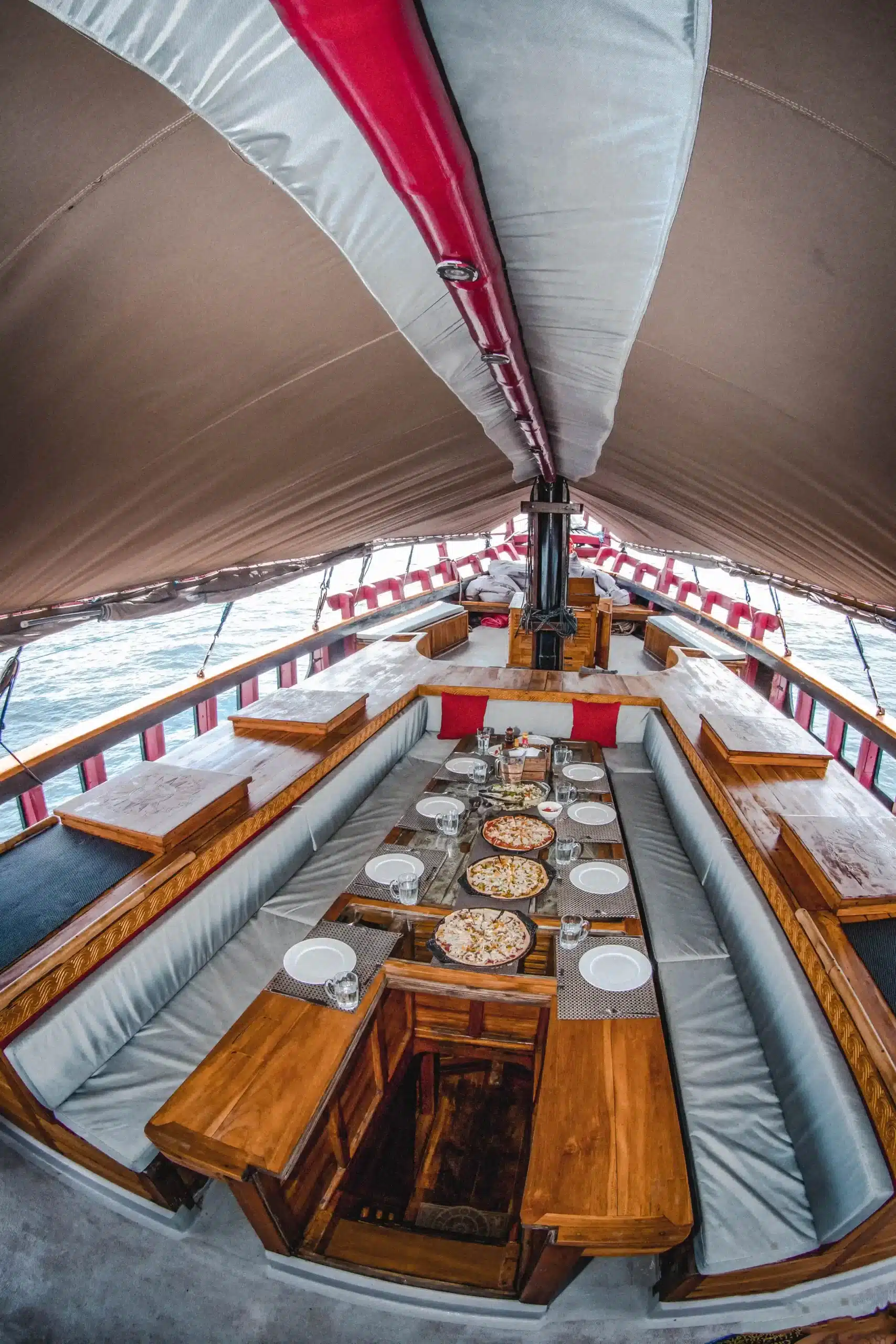 DINING AREA on boat